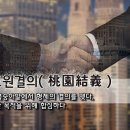 🌷[오늘의 고사성어] 도원결의(桃園結義) - 복숭아밭에서 형제의 결의를 맺다, 한 목적을 위해 합심하다. 이미지