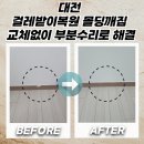 문화동행정복지센터(동대입구) | 대전 걸레받이복원 몰딩깨짐 교체없이 부분수리로 해결