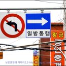 사거리 표지판 이미지