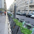 청구블루빌 옆 보행자도로 | 파리에서 자전거 타기 - 벨리브(Velib)