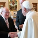 교황, 마이클 히긴스 아일랜드 대통령 만남 이미지