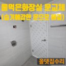 동신2단지(아) | 수원 장안 동신1단지아파트 물먹은 화장실문교체 작업