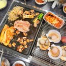 상회 돼지고기와 조개구이 맛집 키즈놀이터도 있어서 좋았던 식당 메뉴 가격 후기 (가리비가 꿀맛이네요)
