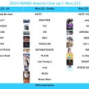 2024 MAMA 라인업 이미지