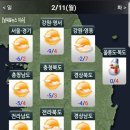 11일 날씨와 운세 이미지