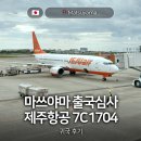 1704 | 지퍼백 필수 마쓰야마 출국심사 제주항공 7C1704 귀국 후기