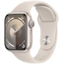 Apple 애플워치 9 GPS, 41mm, 스타라이트 / 스타라이트 스포츠 밴드, S/M 이미지