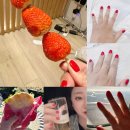 인계동 젤네일 네일아트 네일구움 씨네파크 레드 라운드 원컬러 후기