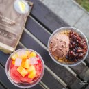 씨스페이스 흑석중앙대점 | 메가커피 팥빙 젤라또 파르페 감자빵 단짠단짠 여름 한 상