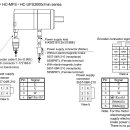 미쓰비시 J2S 시리즈 모터 파워 엔코터 케이블 연결도 이미지