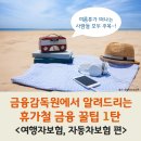 휴가철 금융 꿀팁 1탄 ＜여행자보험, 자동차보험편＞ 이미지