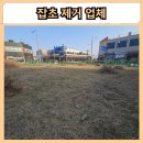 안성수지산업 | 용인 잡초 제거 업체 택지 조경관리 예초 벌초 작업 시공 견적 후기