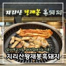 암사돼지집 | [암사역고기집] 지리산왕재봉흑돼지, 삼겹살·항정살 후기