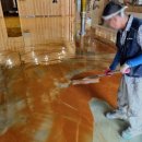 칼라페인트 | 대구 페인트 시공 식당 칼라 에폭시 바닥 라이닝 작업