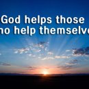 Heaven/ God helps those who help themselves.- 오역 주장에 관해 이미지