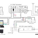 ic-7000 & ic746 리니어 앰프 sb-200외의 결선 (약간 다듬어서 올림) 이미지