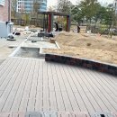 여주초등학교 | 여주 초등학교 야외 테라스 합성목 데크 설치 후기 (월넛 25T 클립형)