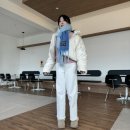 이터널블루 | 이터널유(ETERNAL YOU) Cuello 블루 모헤어 머플러 구매 후기 및 착샷