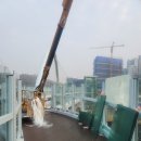 굴절스카이차 교량점검차 현장