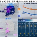 [주말 날씨] 주말, 전국 비 소식 ~~~ 더위 한풀 누그러져 이미지