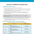 The Unified Parkinson’s Disease Rating Scale (UPDRS) 이미지