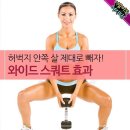 허벅지 안쪽 살 제대로 빼자. 와이드스쿼트 효과 이미지