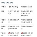 발권(Ticketing) vs 체크인 (Check-in) 이미지