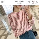 [무지출] 스트라이프 여성 티셔츠 <b>악녀일기</b> 0원 구매 후기