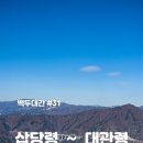 백두대간 #31 (삽당령 ~ 석두봉 ~ 화란봉 ~ 닭목령 ~ 고루포기산 ~ 능경봉 ~ 대관령)
