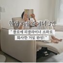 한샘 리클라이너 쇼파 플로에 3인 좁은 거실 설치 후기!