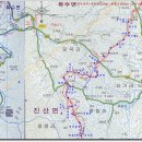 금천약초농장앞 농로 | 식장지맥 1구간［간운리-분기점(610m)-월봉산(543m)-화림재-소리니재］.