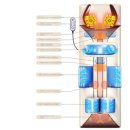 접이식 웨이브형 에어백 진동 마사지 쿠션, 경추 허리 및 등 마사지기, 자동 주무르기 마사지 매트리스 이미지