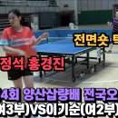 ＜여자탁구 고수들의 교과서 - 홍경진(여3부) VS. 이기순(여2부) 제4회 양산삽량배 전국오픈 탁구대회 개인 8강전 하이라이트＞ 이미지