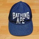 A Bathing Ape/ denim Camo Trucker Cap 베이프 캡 모자/F 이미지