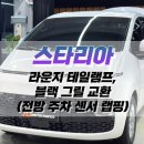 대구 스타리아 라운지 FULL LED 테일램프, 블랙 그릴 교환 작업 / 전방 센서 블랙 랩핑