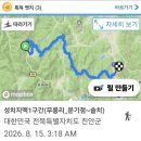 성치지맥 1구간(무릉리_두문동재-분기점-두문동재-솔치)20260815 이미지