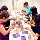 파스텔로 그리는 아름다운 풍경 이미지