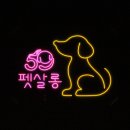 59펫살롱 | 데스크리움] 네온 크리트 주문 제작 후기_ 59펫살롱 + 강아지