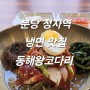 정자역 냉면 맛집 해초와 함께 먹으니 더욱 좋았던 동해왕코다리