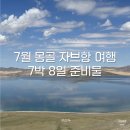 초원 낚시 & 캠핑 | [몽골 자브항] 7월 몽골 여행 준비 (날씨 옷차림 다이소 필수템 준비물꿀팁!!)