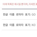 내가 성이 고씨인데 영어 성을 뭐로하지?... 이미지