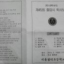 청덕초 모교 45회 졸업식에 다녀왔읍니다. 이미지