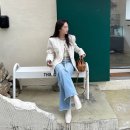 [마리끌레르] marie claire 카라리스 금사 테이프 배색 재킷 구입 후기 및 겨울 하객룩 데이트룩 트위드...