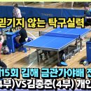 ＜18살의 믿기지 않는 탁구 실력! 제대로 배웠네요 - 박기준(4부) VS. 김종준(4부) 제15회 김해 금관가야배 탁구대회 16강전＞ 이미지