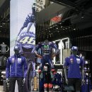 데상트 X 야마하 콜라보레이션 프로모션! YZR-M1 실물 대박!