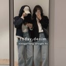 심플앤와이드 | 슬로우앤드 투데이 와이드 중청 데님팬츠 후기