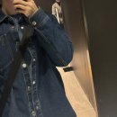 오버엠 | 아미 블루 코튼 데님 오버셔츠 후기
