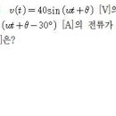 전압과 전류 위상차는 역률(cos세타)인지? sin세타인지? 질문입니다. 이미지