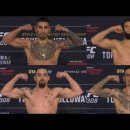 UFC 308 공식 계체량 할로웨이 토푸리아 치마예프 휘태커 이미지