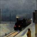 "겨울 야간열차 (Winter Night Train)" 그림 이미지